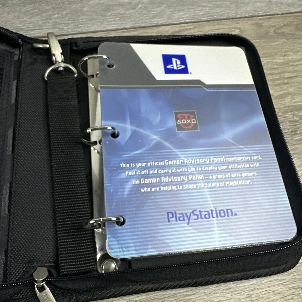 Official Sony PlayStation Gamer Advisory Panel Binder PS1 PS2 Jax X Genji NFR‎